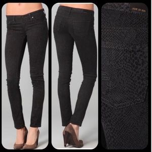 AG The Legging Super Skinny Black Snake Print